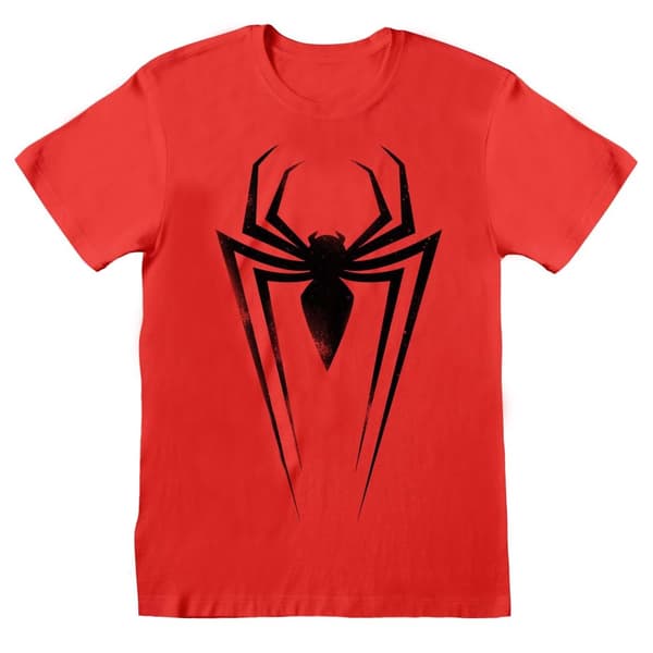 Marvel Unisex Adult Comics Spider-Man Symbols T-Shirt Red/Black M