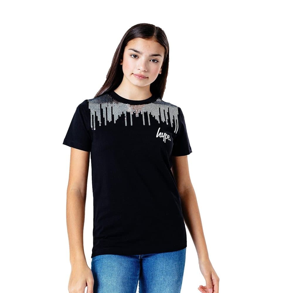 Hype T-shirt med paljetter för flickor