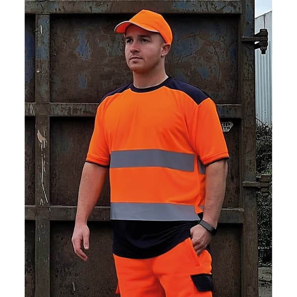 Yoko Mens Hi-Vis Two Tone T-Shirt