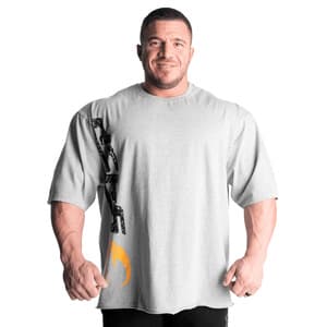 GASP Iron Tee, grey melange/black, GASP XL