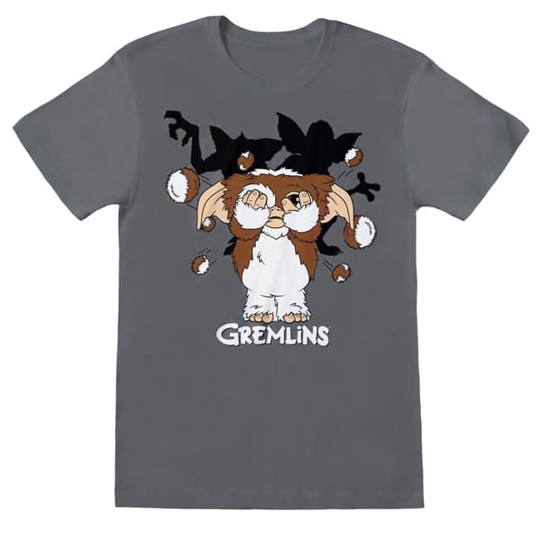 Gremlins Mens Ball T-Shirt Charcoal Grey S