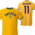 Miniatyrbild 1 av 6: Sverige  ringer T-shirt - Ibrahimovic 11 på ryggan Sweden retro fotbollströja