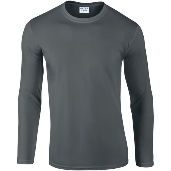 Gildan Mens Soft Style långärmad T-shirt (5 st)