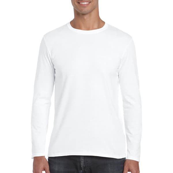 Gildan Mens Soft Style långärmad T-shirt (5 st)