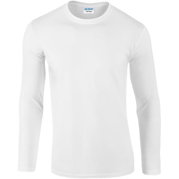 Gildan Mens Soft Style långärmad T-shirt (5 st)