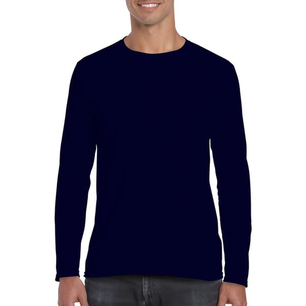 Gildan Mens Soft Style långärmad T-shirt (5 st)