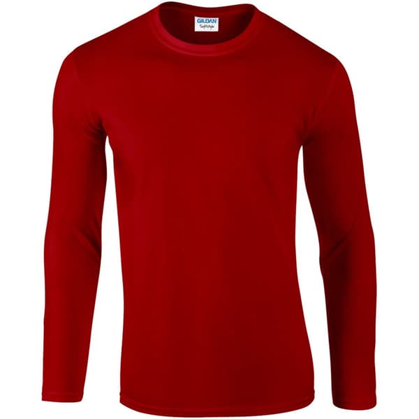 Gildan Mens Soft Style långärmad T-shirt (5 st)