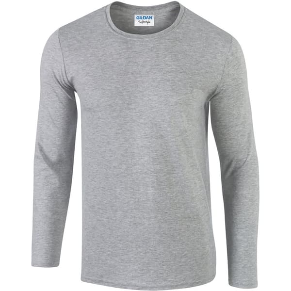 Gildan Mens Soft Style långärmad T-shirt (5 st)