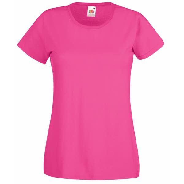 Fruit Of The Loom Ladies/Womens Lady-Fit Valueweight Short Sleeve T-Shirt (Pack Of 5)
