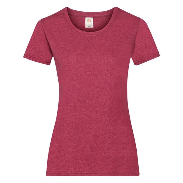 Fruit Of The Loom Ladies/Womens Lady-Fit Valueweight Short Sleeve T-Shirt (Pack Of 5)
