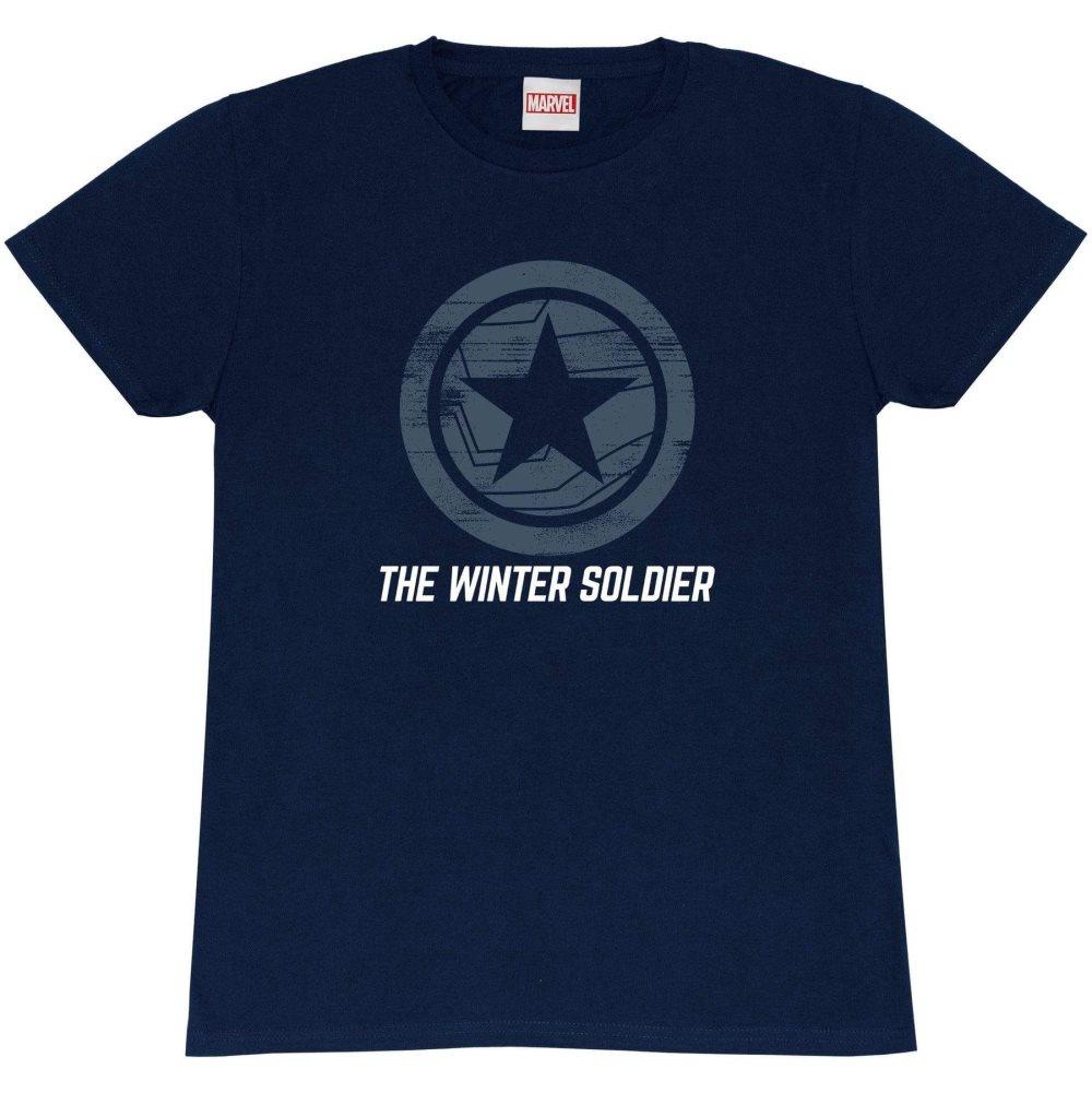 Marvel Mens The Winter Soldier Logo T-Shirt