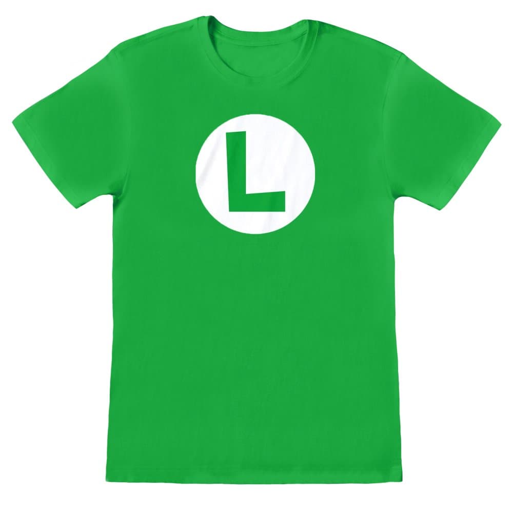 Super Mario T-shirt med Luigi logotyp för män