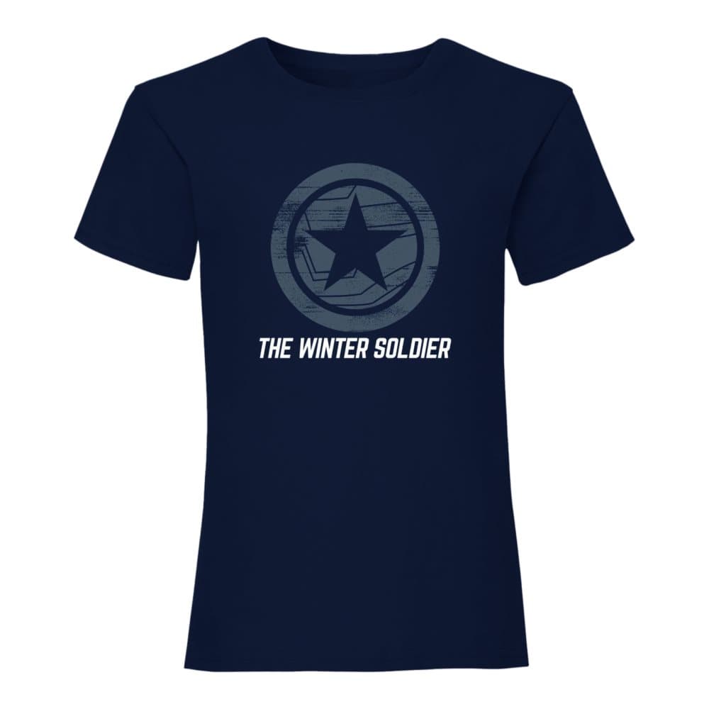 Marvel Kvinnor/Damer The Winter Soldier Logo Boyfriend T-Shirt