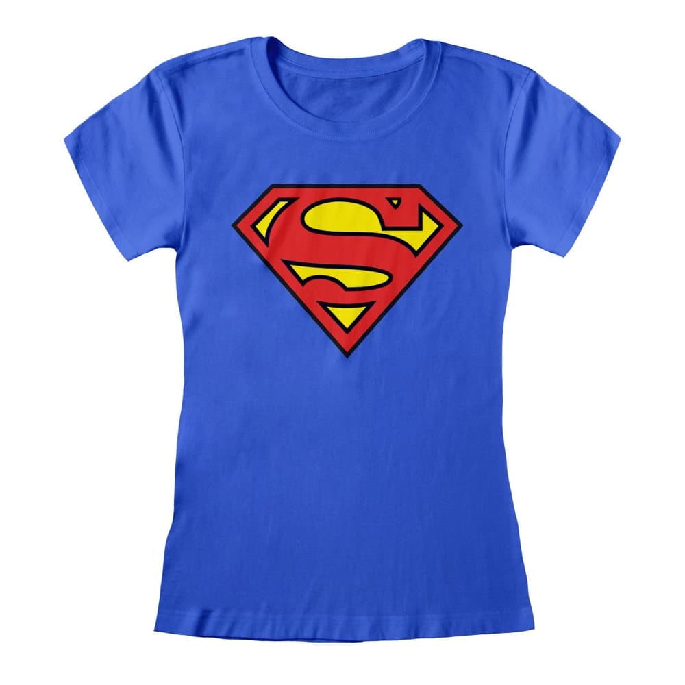 Superman Kvinnor/Damer Logo Fitted T-Shirt