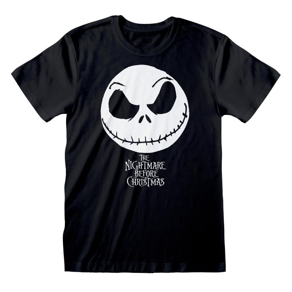 Nightmare Before Christmas Jack Skellington Face T-Shirt för män