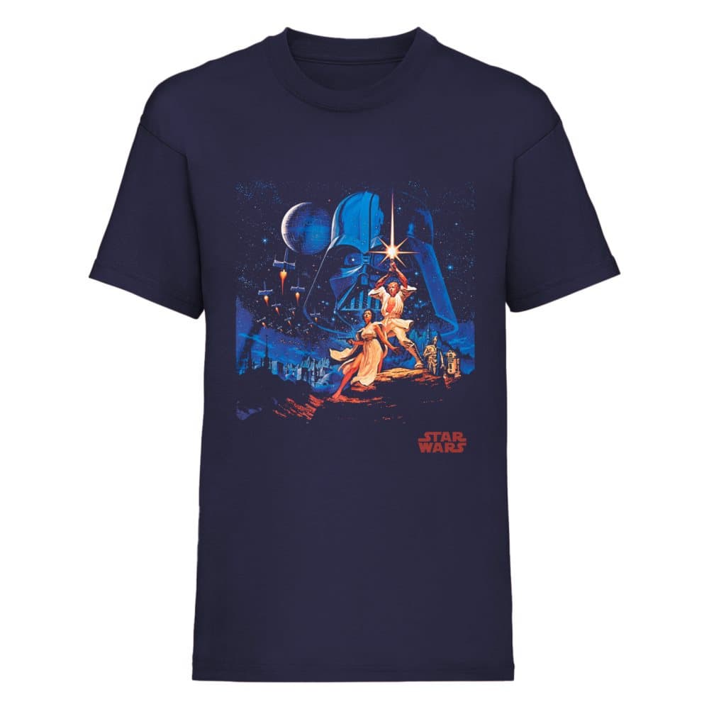 Star Wars Mens A New Hope Vintage Artwork T-Shirt