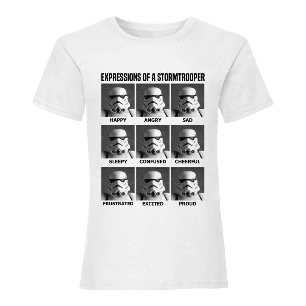 Star Wars Kvinnor/Damer Expressions Of A Stormtrooper pojkvän T-Shirt
