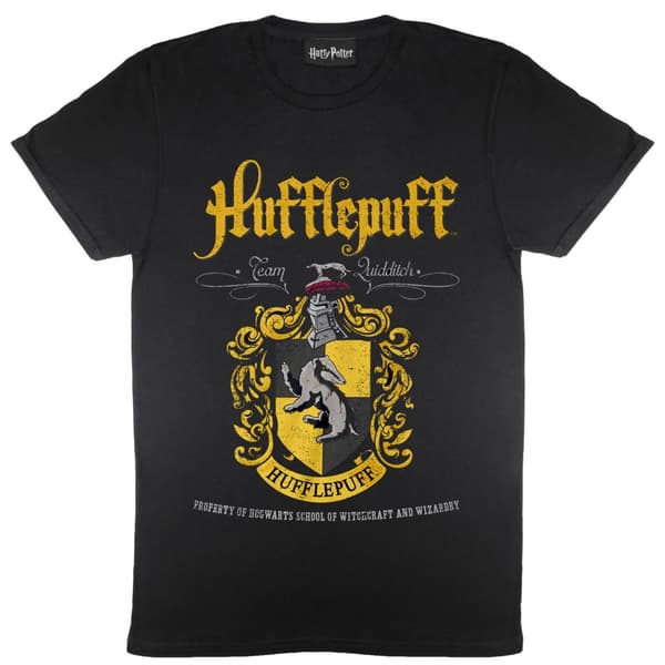Harry Potter Mens Hufflepuff Crest T-Shirt