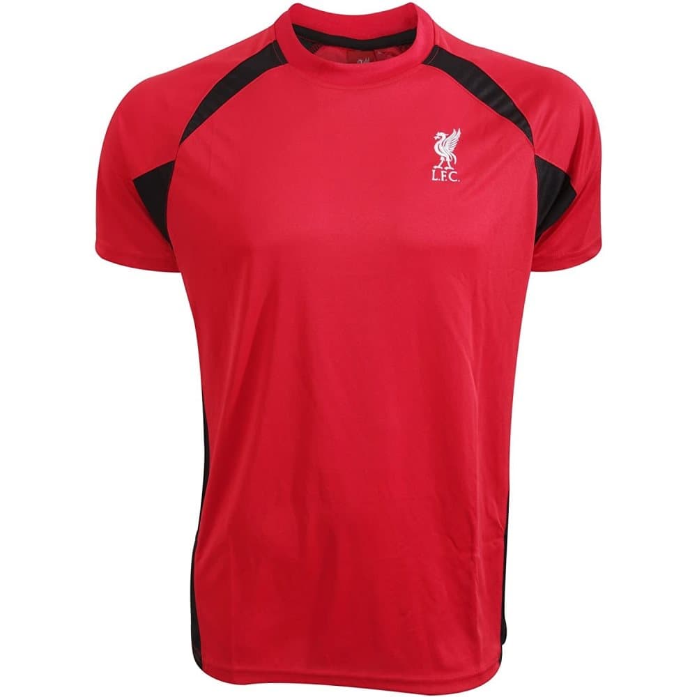 Liverpool FC Unisex T-shirt med panel i polyester för vuxna