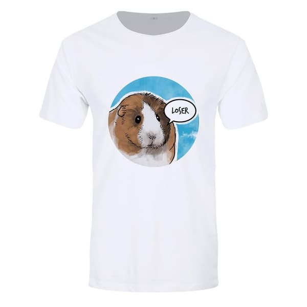 Cute But Abusive T-shirt för förlorare för män White/Sky Blue/Brown M