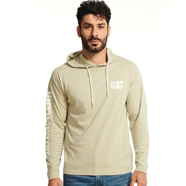 Caterpillar Långärmad T-shirt med huva för män