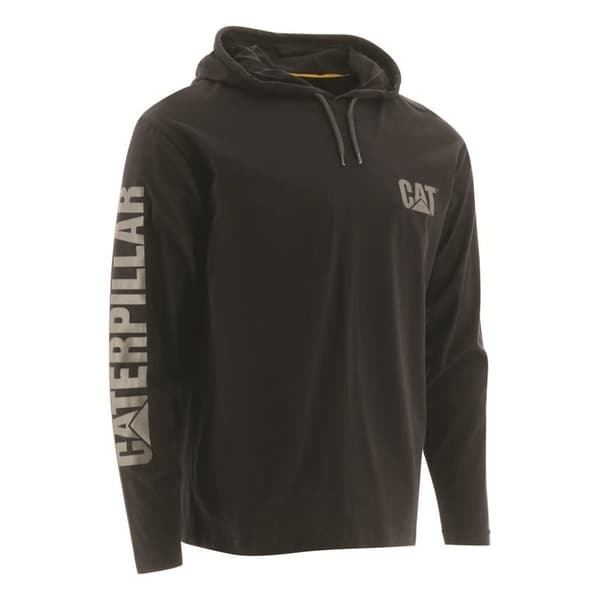 Caterpillar Mens Hooded Long-Sleeved T-Shirt