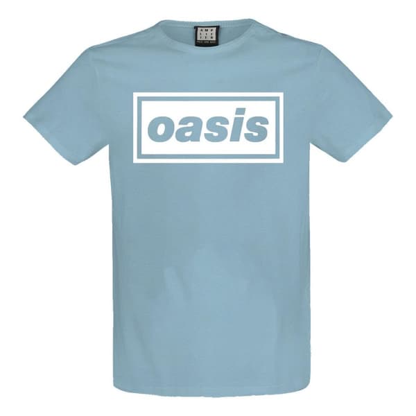 Amplified Mens Logo Oasis T-Shirt Strange Blue XXL