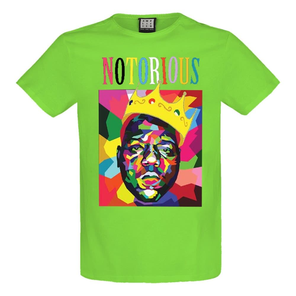 Amplified Unisex vuxen Geo Crown Notorious Big T-Shirt