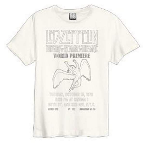 Amplified Unisex Adult The Song Remains The Same Led Zeppelin T-Shirt