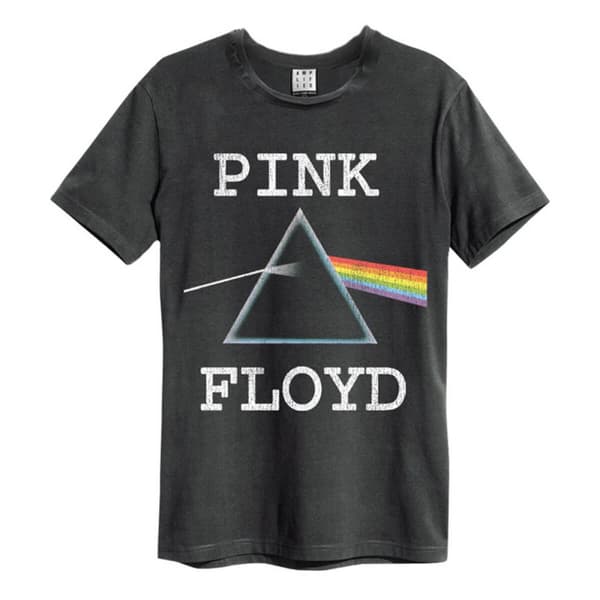 Amplified Mørk side Pink Floyd T-shirt til mænd Charcoal XS