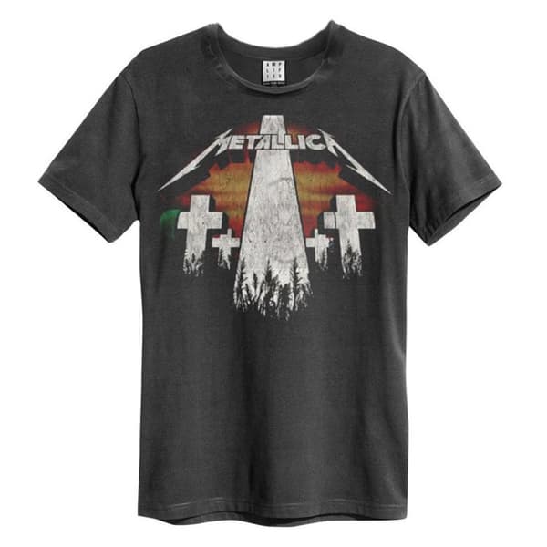 Amplified Unisex Adult Master Of Puppets Revamp Metallica T-Shirt Charcoal M