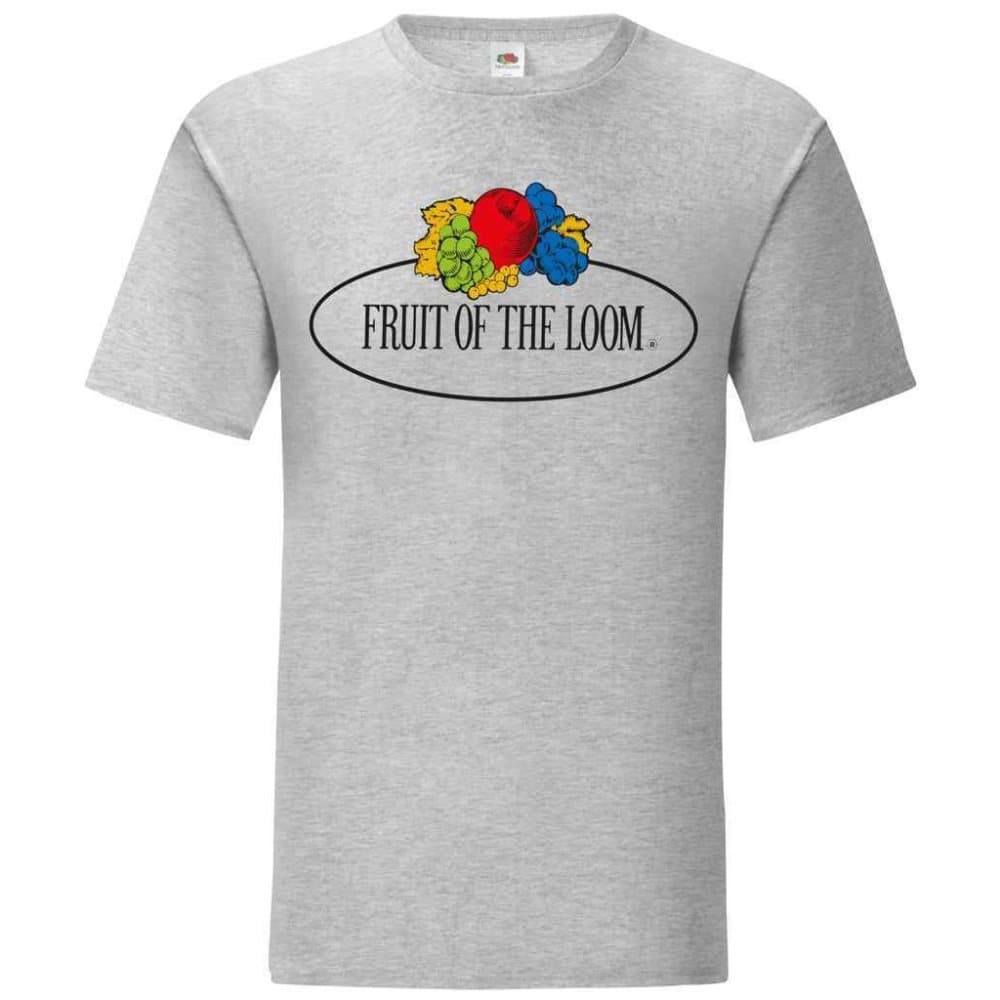 Fruit of the Loom Mens Vintage stor logotyp T-Shirt