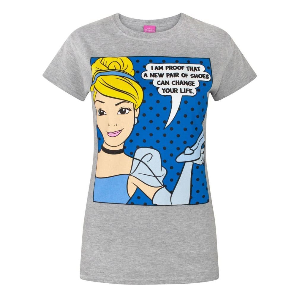 Disney Kvinnor/Damer Princess Cinderella nya skor T-Shirt