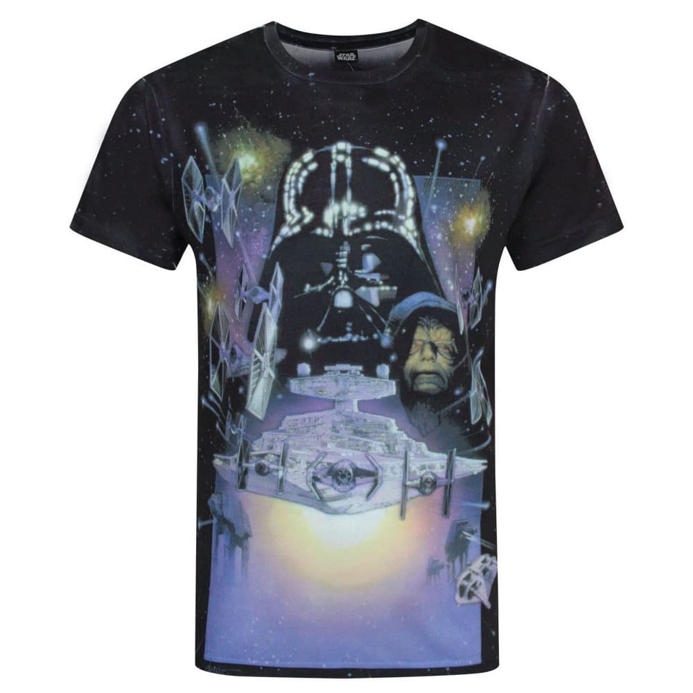 Star Wars Mens Empire Strikes Back Sublimation T-Shirt