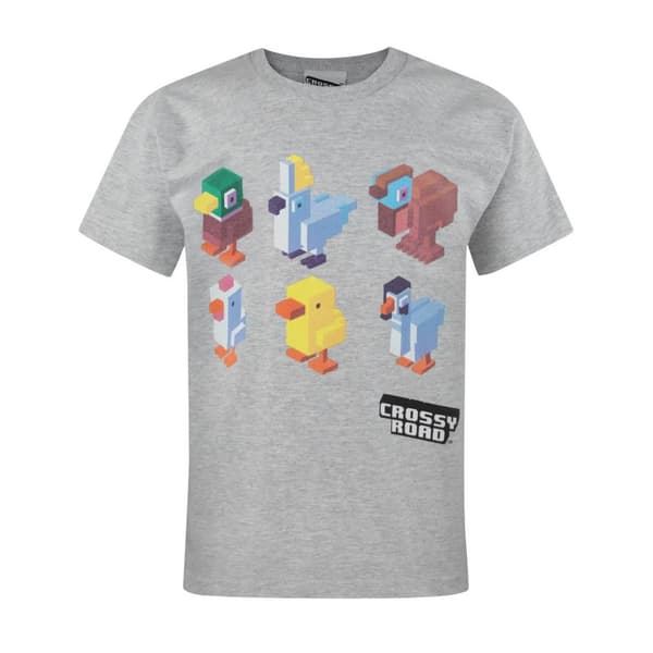 Crossy Road Childrens/Boys Official Character Design kortärmad T-shirt för barn och pojkar