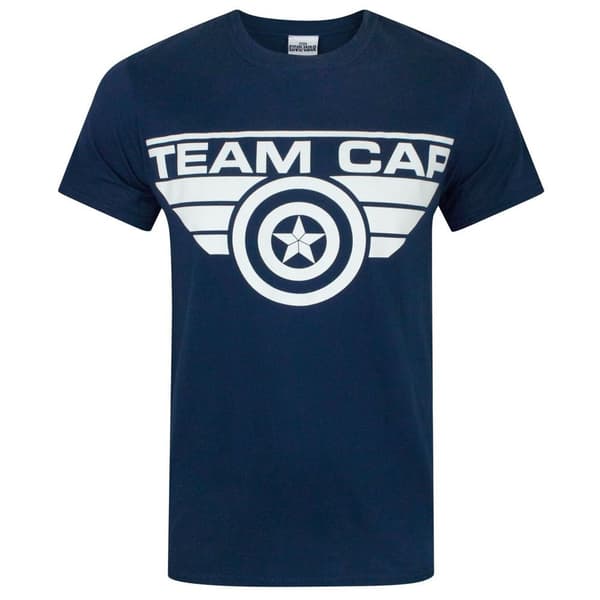 Captain America Mens Civil War Team Cap T-Shirt