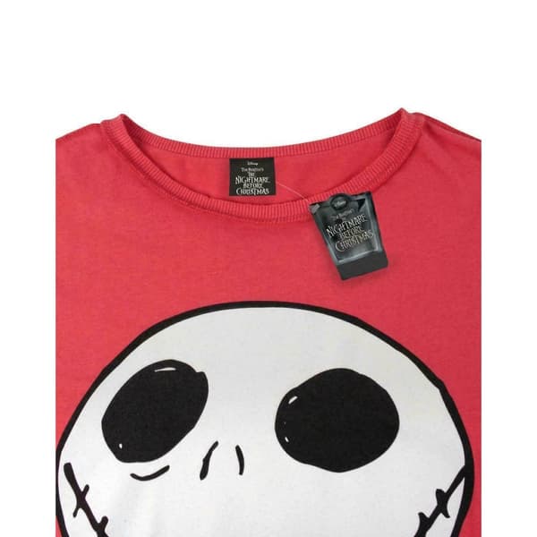 Nightmare Before Christmas Kvinnor/Damer Jack T-shirt med omvänd söm
