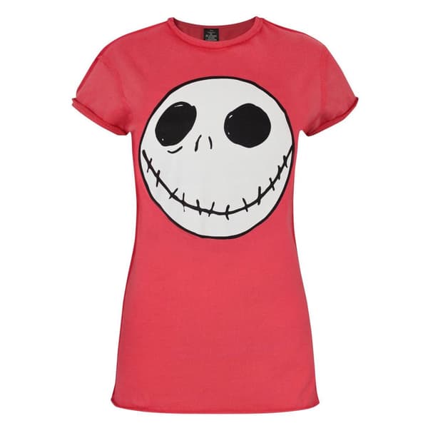 Nightmare Before Christmas Kvinnor/Damer Jack T-shirt med omvänd söm