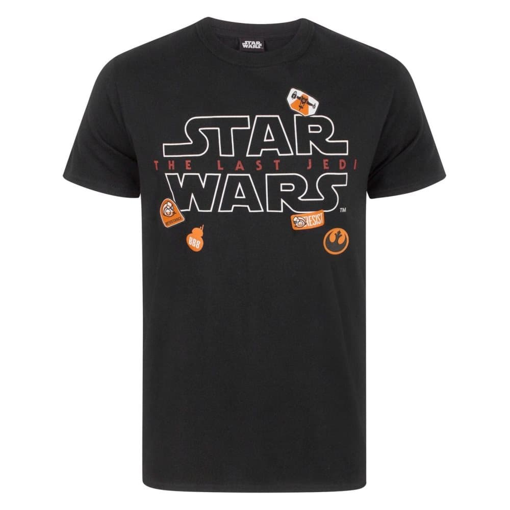 Star Wars Mens The Last Jedi Badges T-Shirt