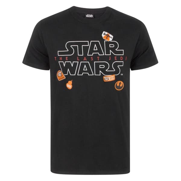 Star Wars Mens The Last Jedi Badges T-Shirt