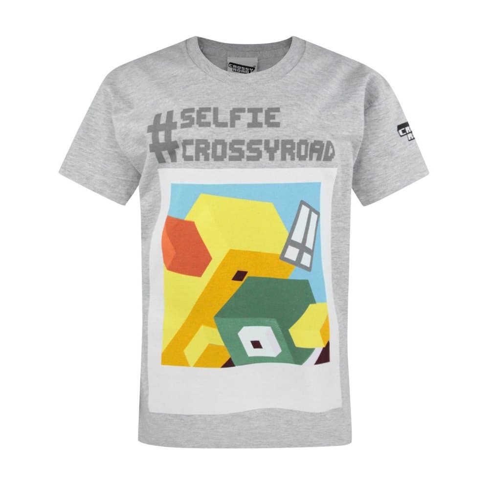 Crossy Road Childrens/Boys Official Selfie kortärmad T-shirt för barn och pojkar