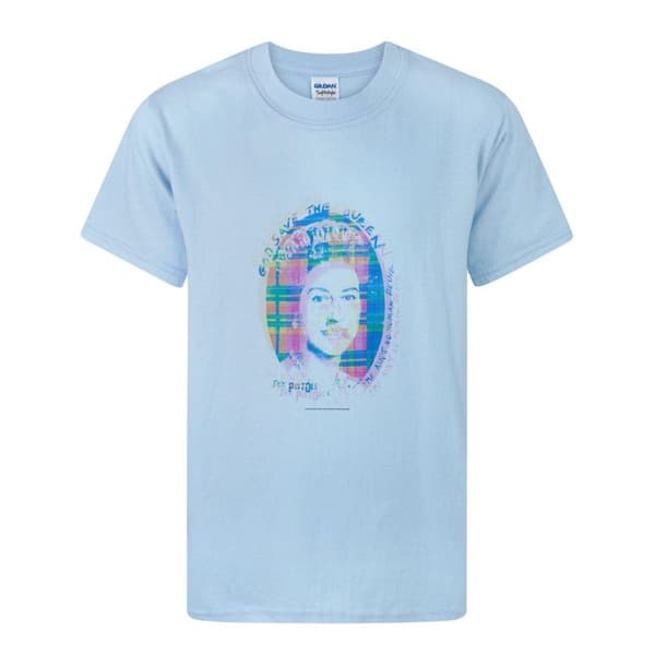Sex Pistols Tartan Queen T-Shirt för barn och pojkar Blue 3-4 Years