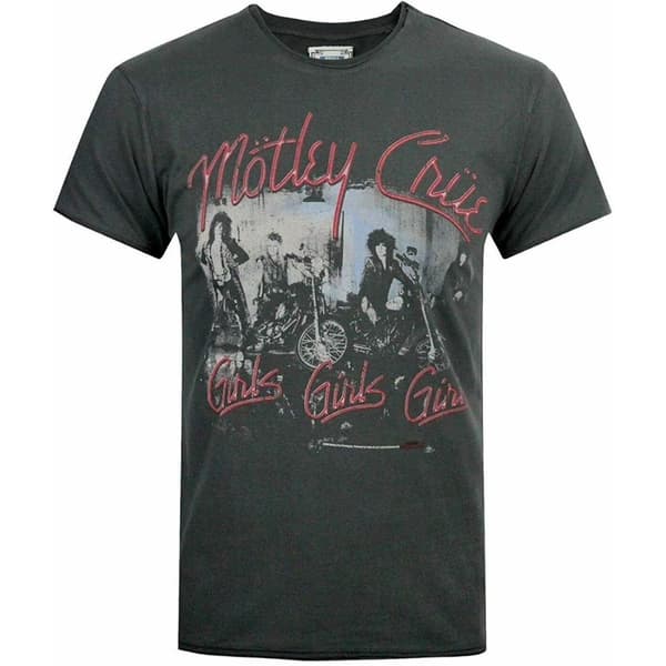 Amplified Official Mens Motley Crue Girls Girls Girls T-Shirt