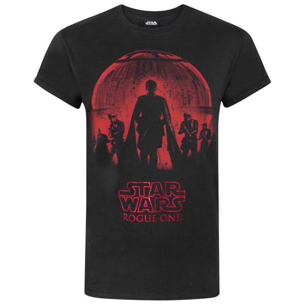 Star Wars Mens Rogue One Foil T-Shirt Black/Red M