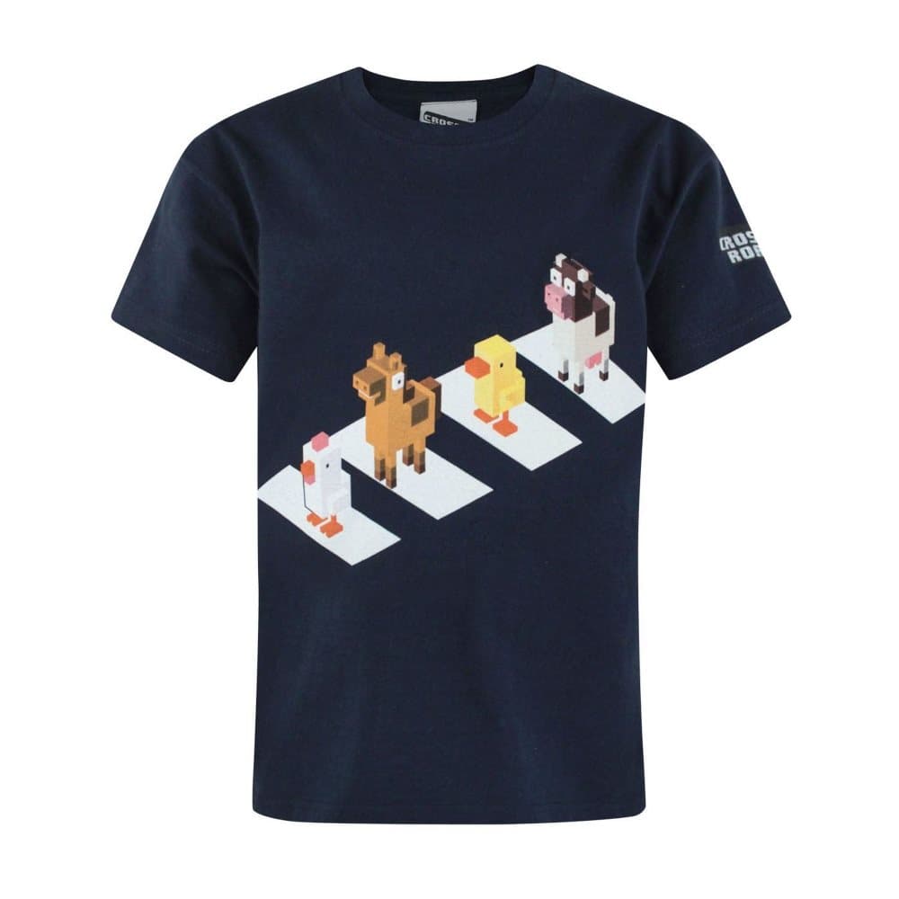 Crossy Road Childrens/Boys officiell karaktär Crossing Design T-Shirt