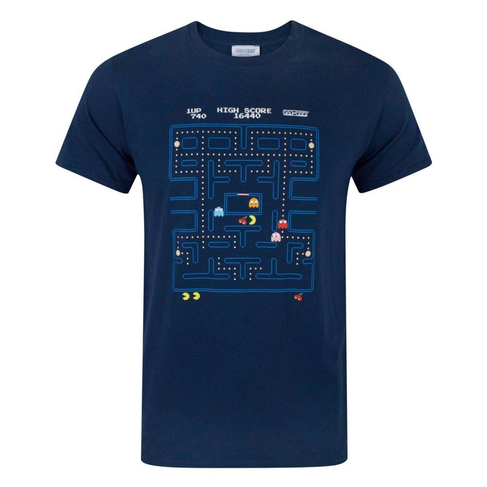 Pacman Mens Classic Action Scene T-Shirt