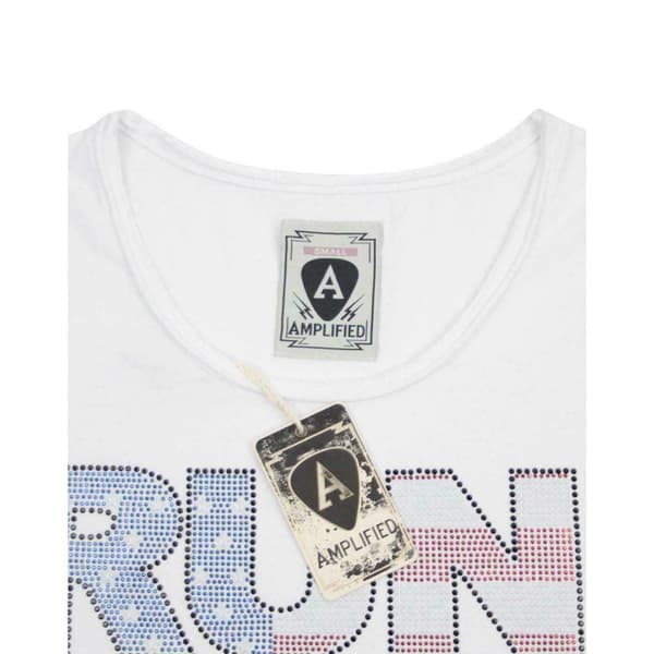Amplified Kvinnor/Damer Run DMC USA Diamante T-Shirt