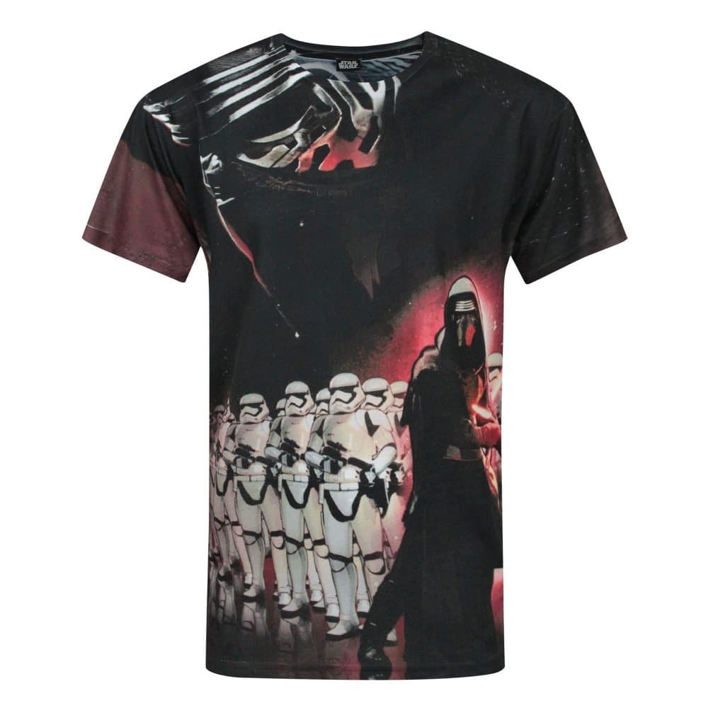 Star Wars Mens Force Awakens Kylo Ren Sublimation T-Shirt