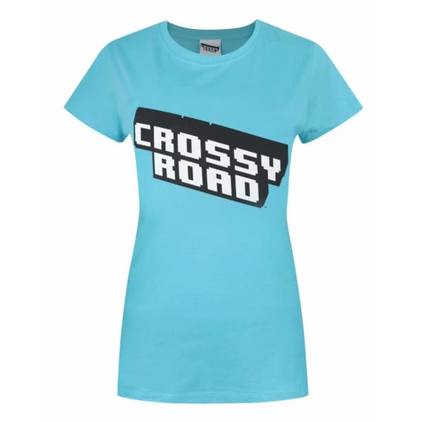 Crossy Road Womens/Ladies Official Logo Design T-Shirt