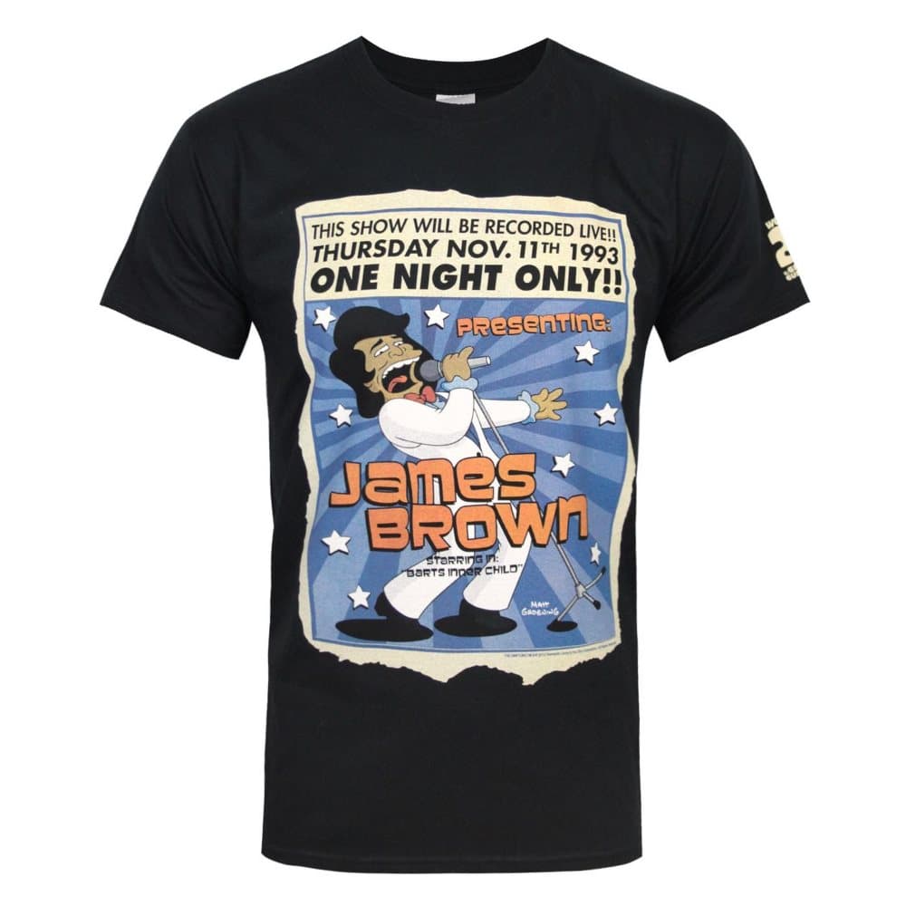 The Simpsons James Brown One Night T-Shirt för män